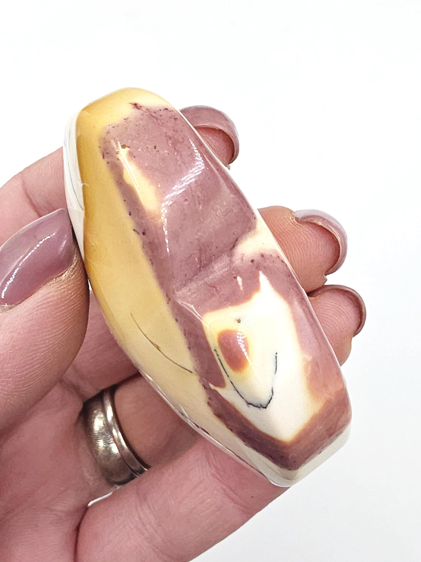 Large Mookaite Crystal Heart – Strength, Grounding & Nurturing Energy Stone, 75g
