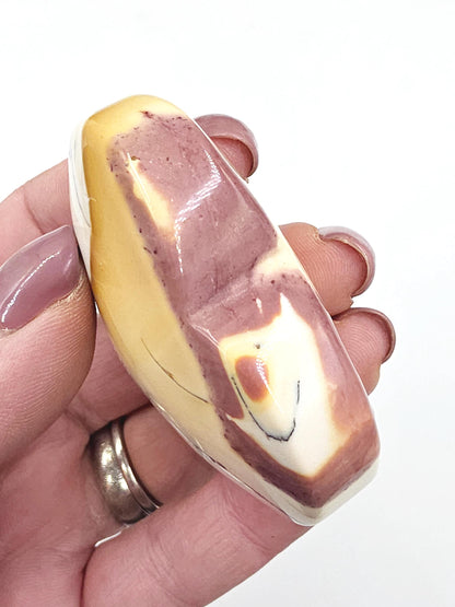 Large Mookaite Crystal Heart – Strength, Grounding & Nurturing Energy Stone, 75g