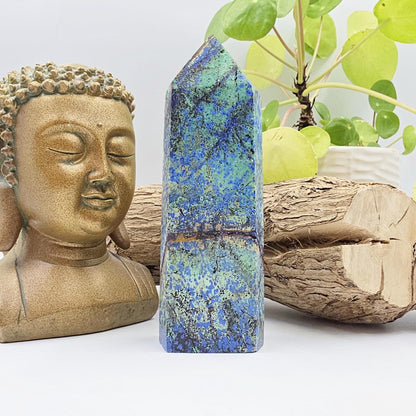 Azurite Tower – Intuition, Insight & Spiritual Awareness Crystal, 14cm