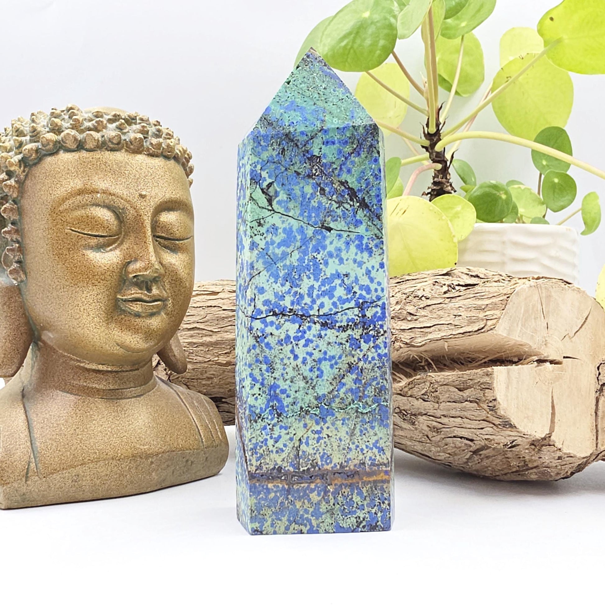 Azurite Tower – Intuition, Insight & Spiritual Awareness Crystal, 14cm