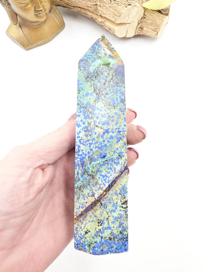 Azurite Tower – Intuition, Insight & Spiritual Awareness Crystal, 14cm