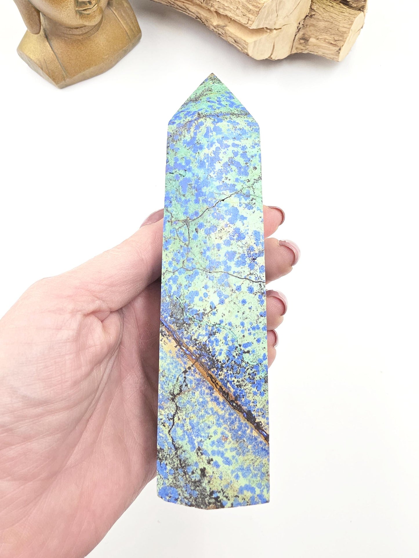 Azurite Tower – Intuition, Insight & Spiritual Awareness Crystal, 14cm