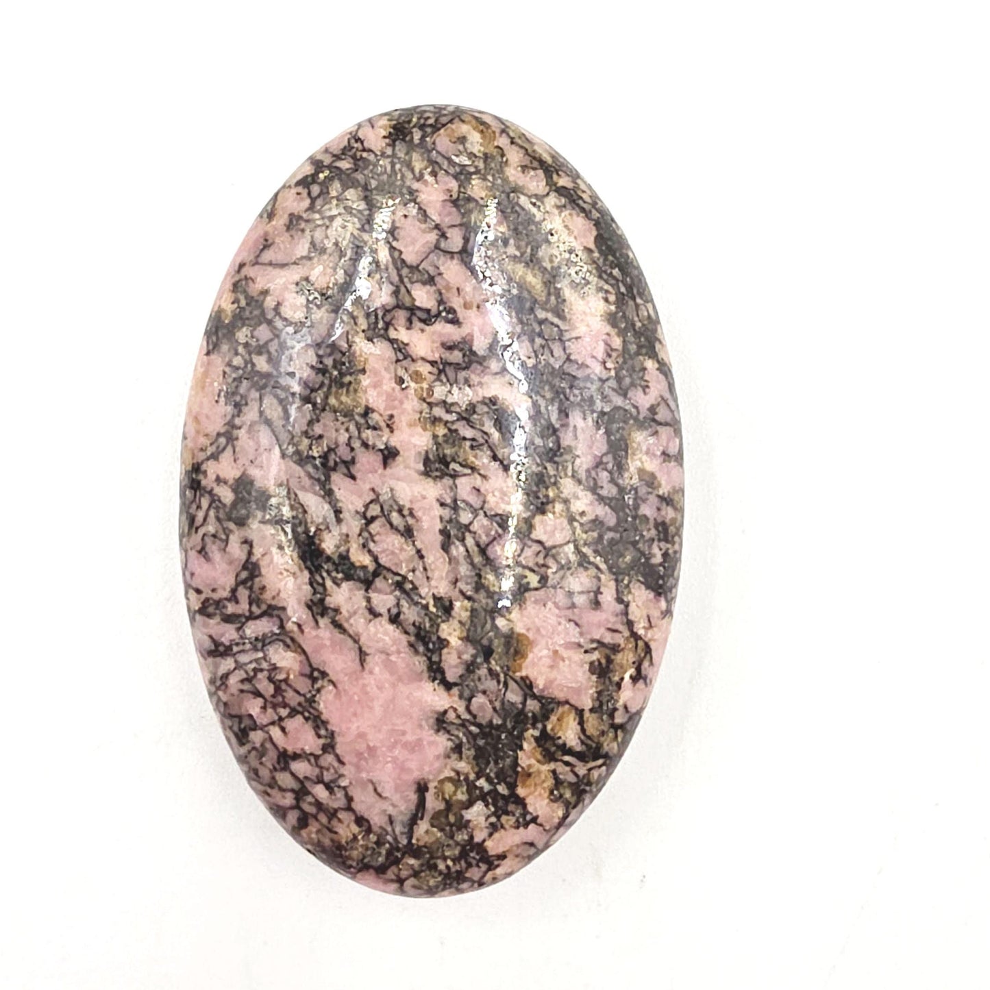 Rhodonite Palm Stone – Emotional Healing, Compassion & Grounded Heart Support Crystal, 60g