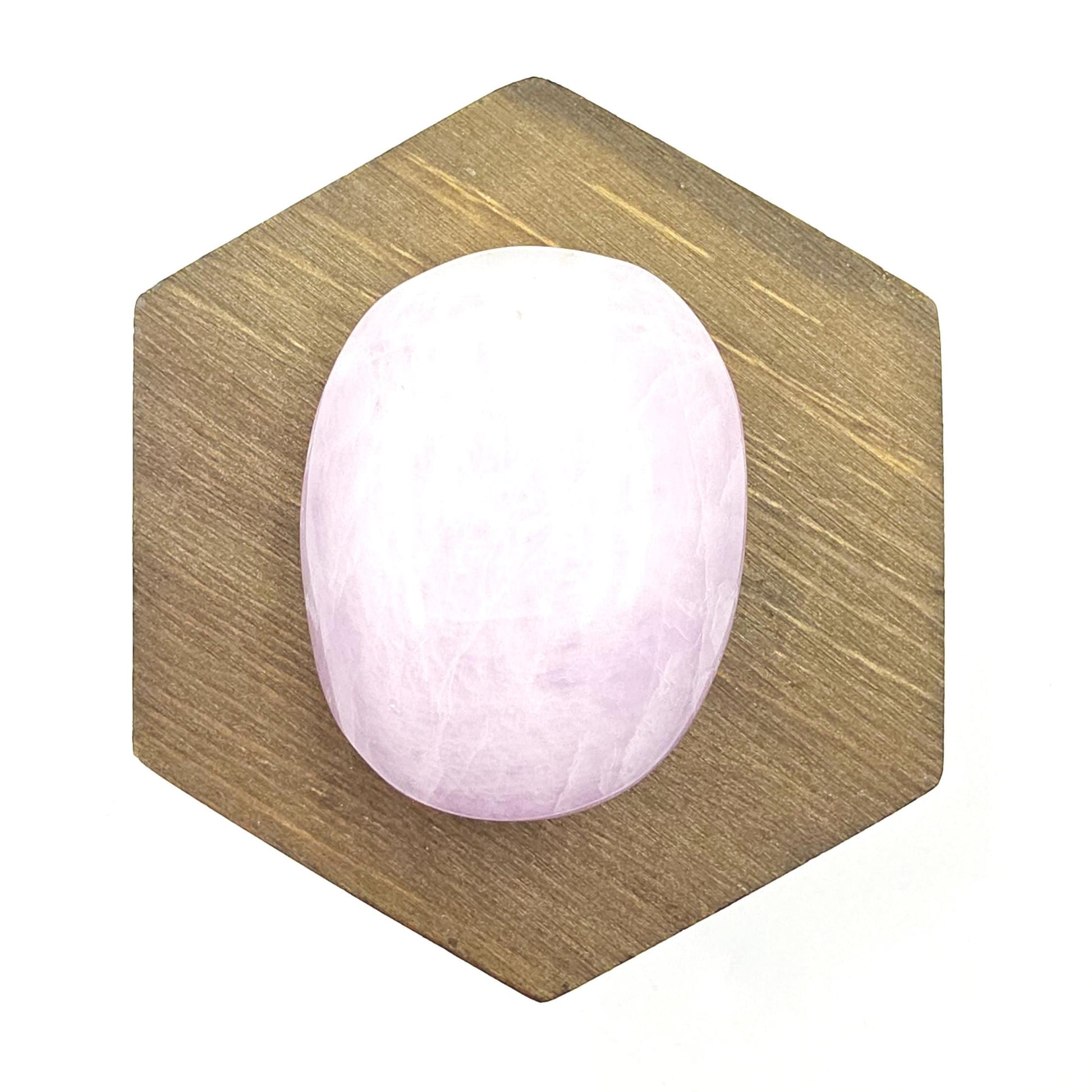Flashy Chunky Kunzite Crystal Palm Stone - Heart Chakra & Emotional Healing Crystal, 100g