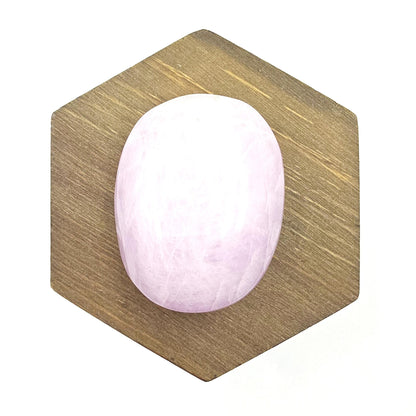 Flashy Chunky Kunzite Crystal Palm Stone - Heart Chakra & Emotional Healing Crystal, 100g
