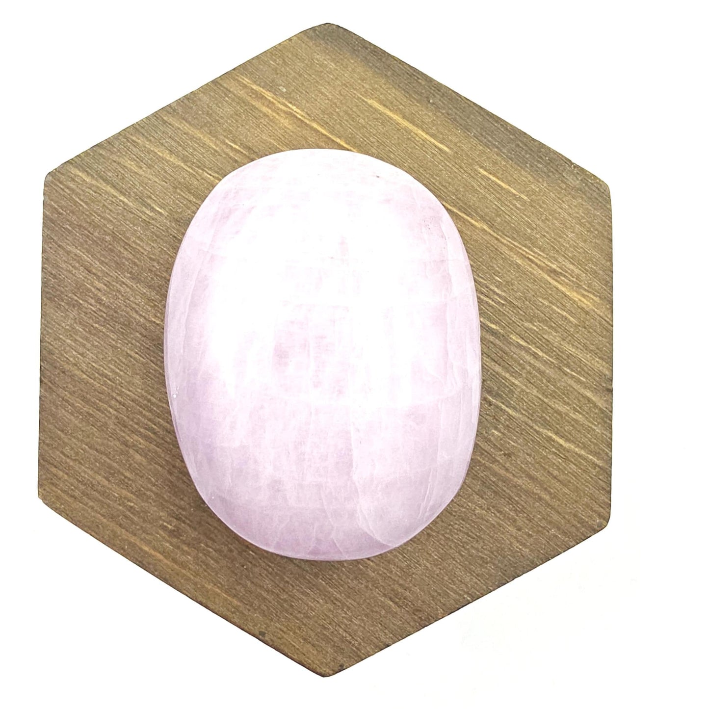 Flashy Chunky Kunzite Crystal Palm Stone - Heart Chakra & Emotional Healing Crystal, 100g