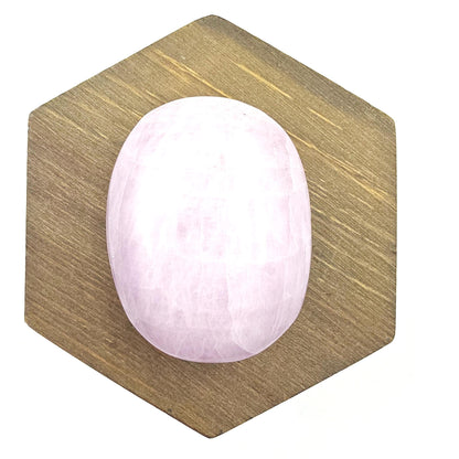 Flashy Chunky Kunzite Crystal Palm Stone - Heart Chakra & Emotional Healing Crystal, 100g