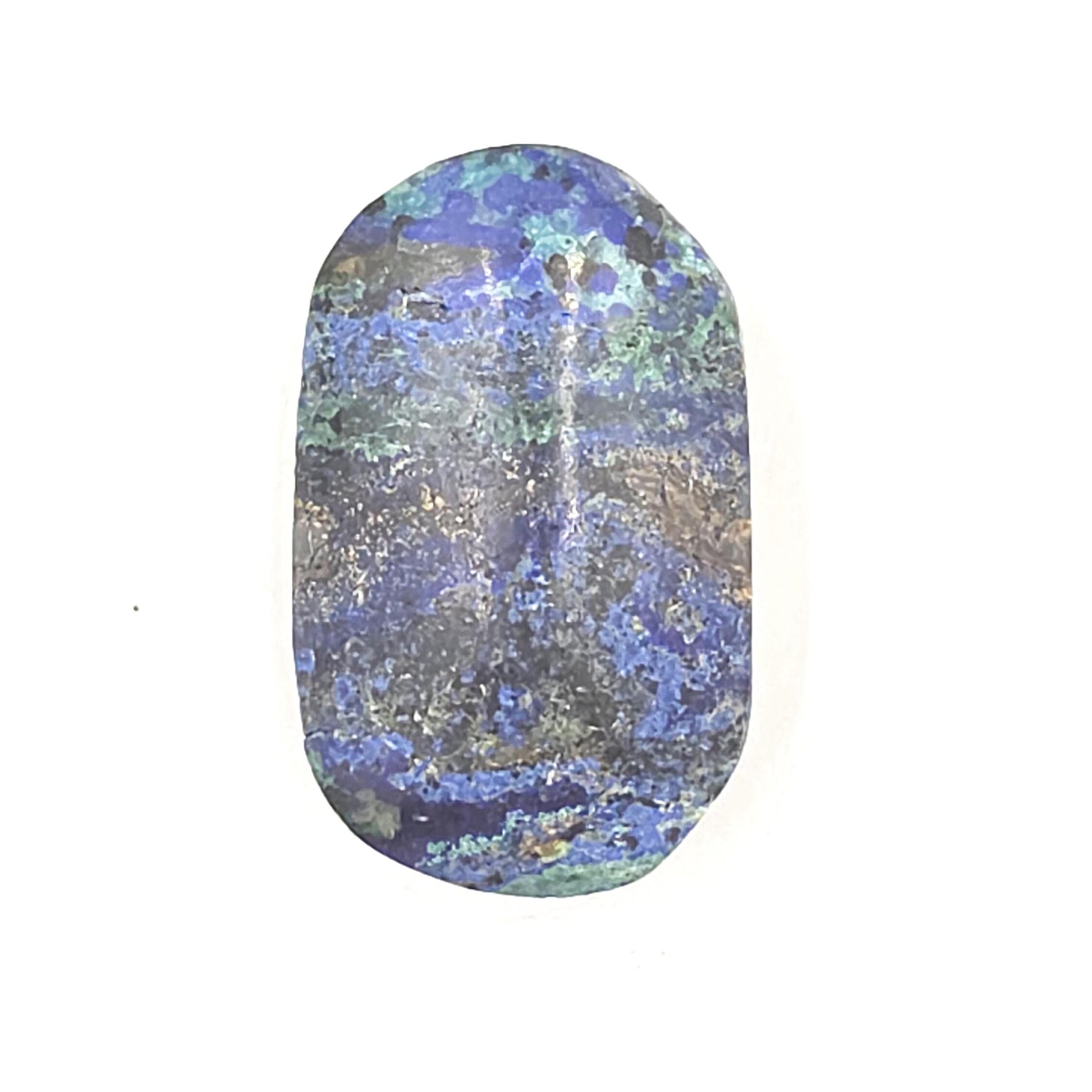 Rare Azurite Palm Stone - Intuition & Spiritual Insight Third Eye Chakra Crystal, 55g