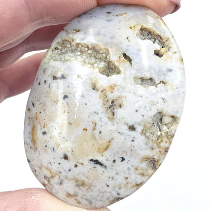 Ocean Jasper Palm Stone – Joy, Emotional Healing & Calming Crystal, 70g