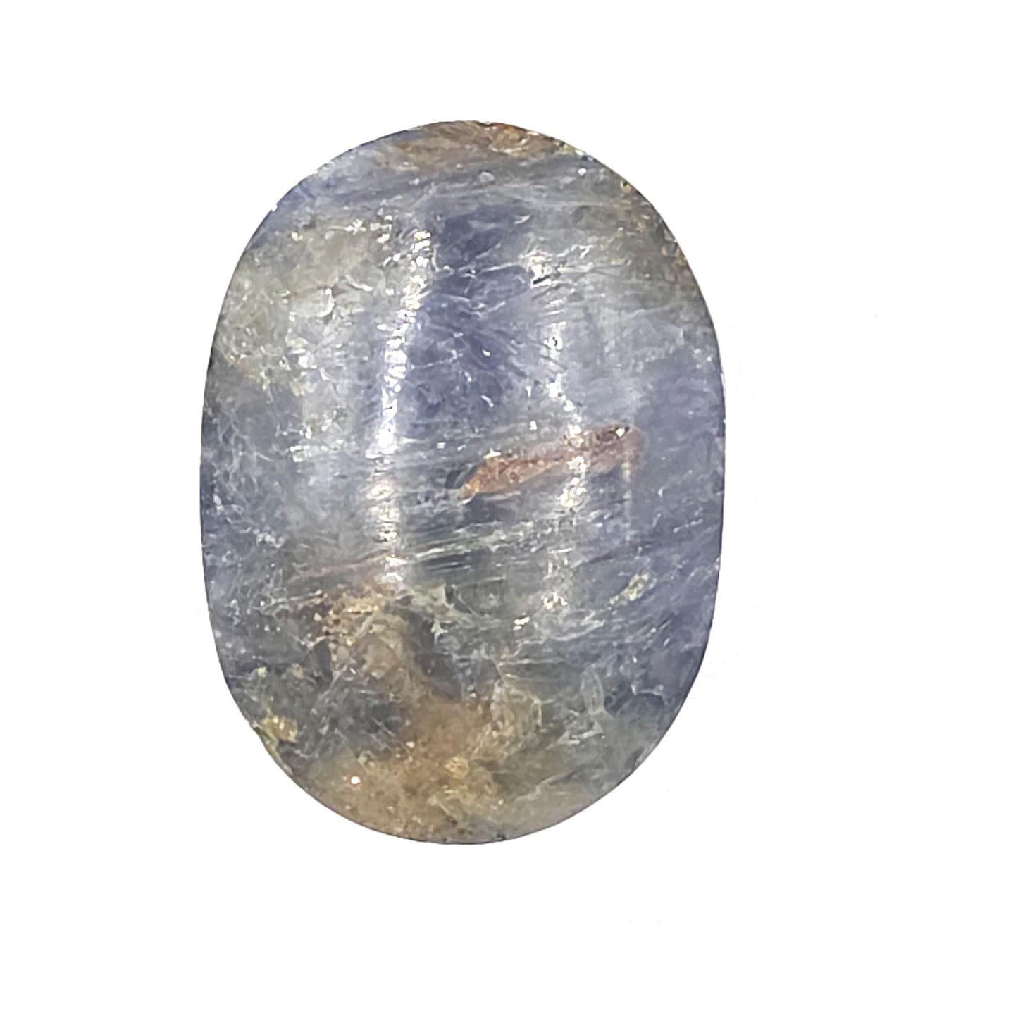 Kyanite Palm Stone – Energy Alignment, Calm & Throat Chakra Crystal, 100g