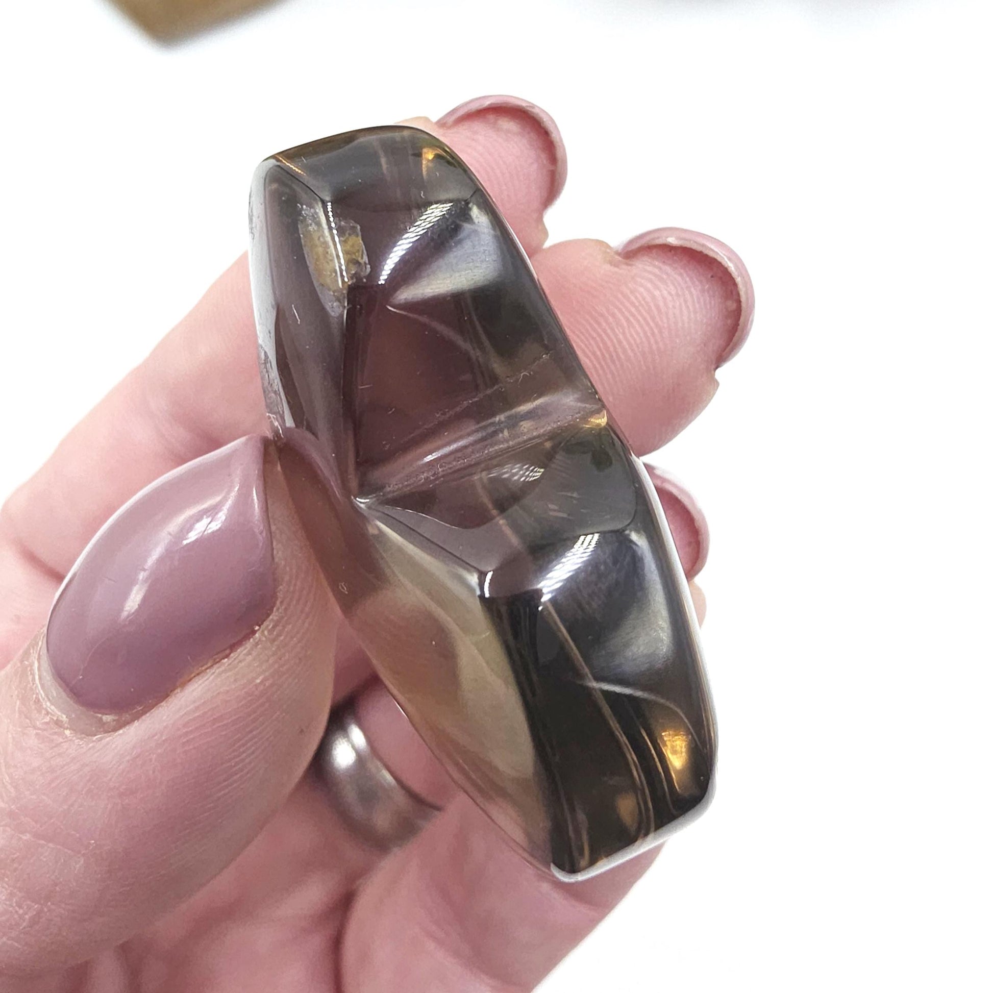 High Grade Smoky Quartz Heart – Grounding, Protection & Root Chakra Energy Crystal, 35g