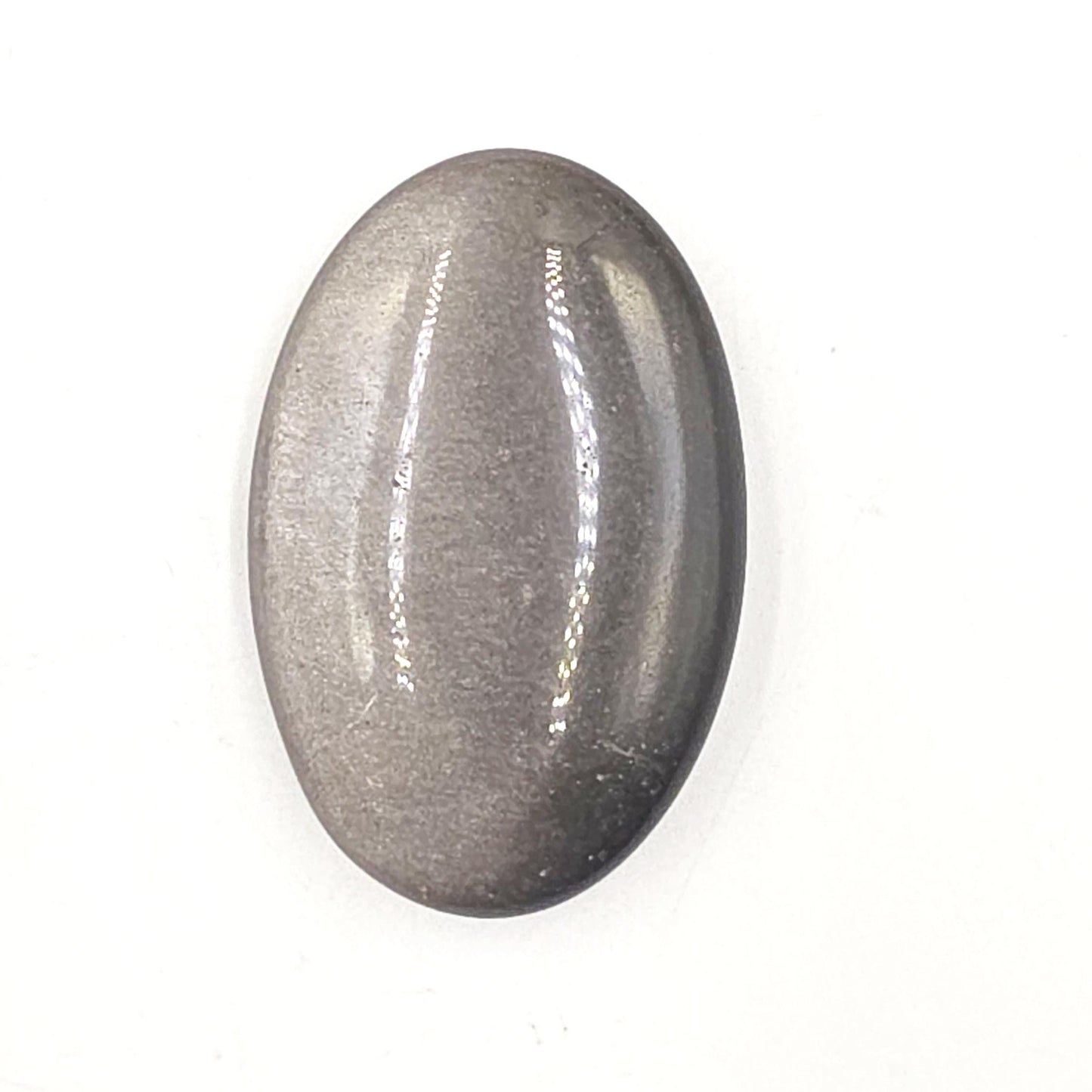 Silver Sheen Obsidian Palm Stone – Protection, Insight & Root Chakra Energy Crystal, 35g