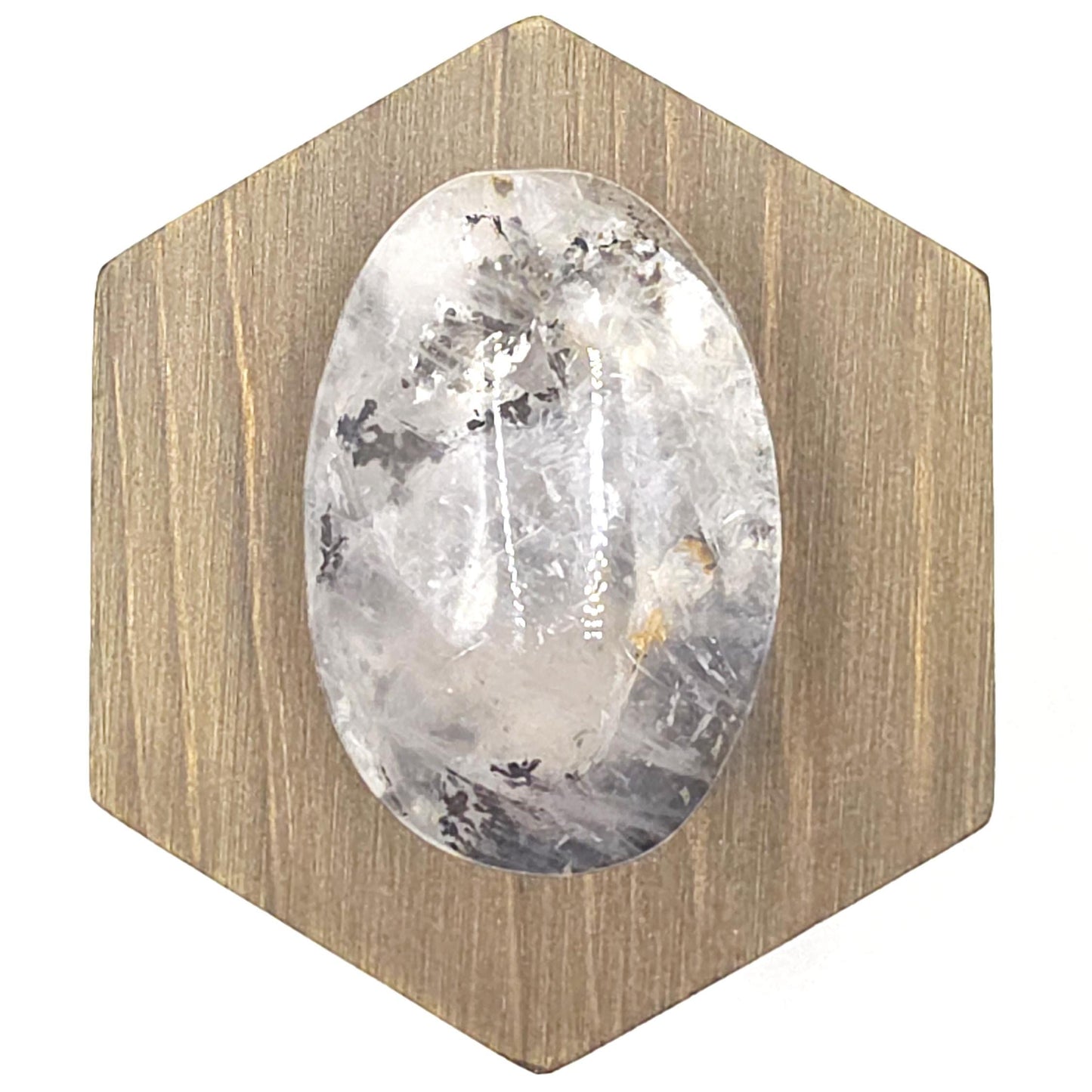 Rare Dendritic Quartz Palm Stone – Clarity, Growth and Root & Crown Chakra Crystal, 75g