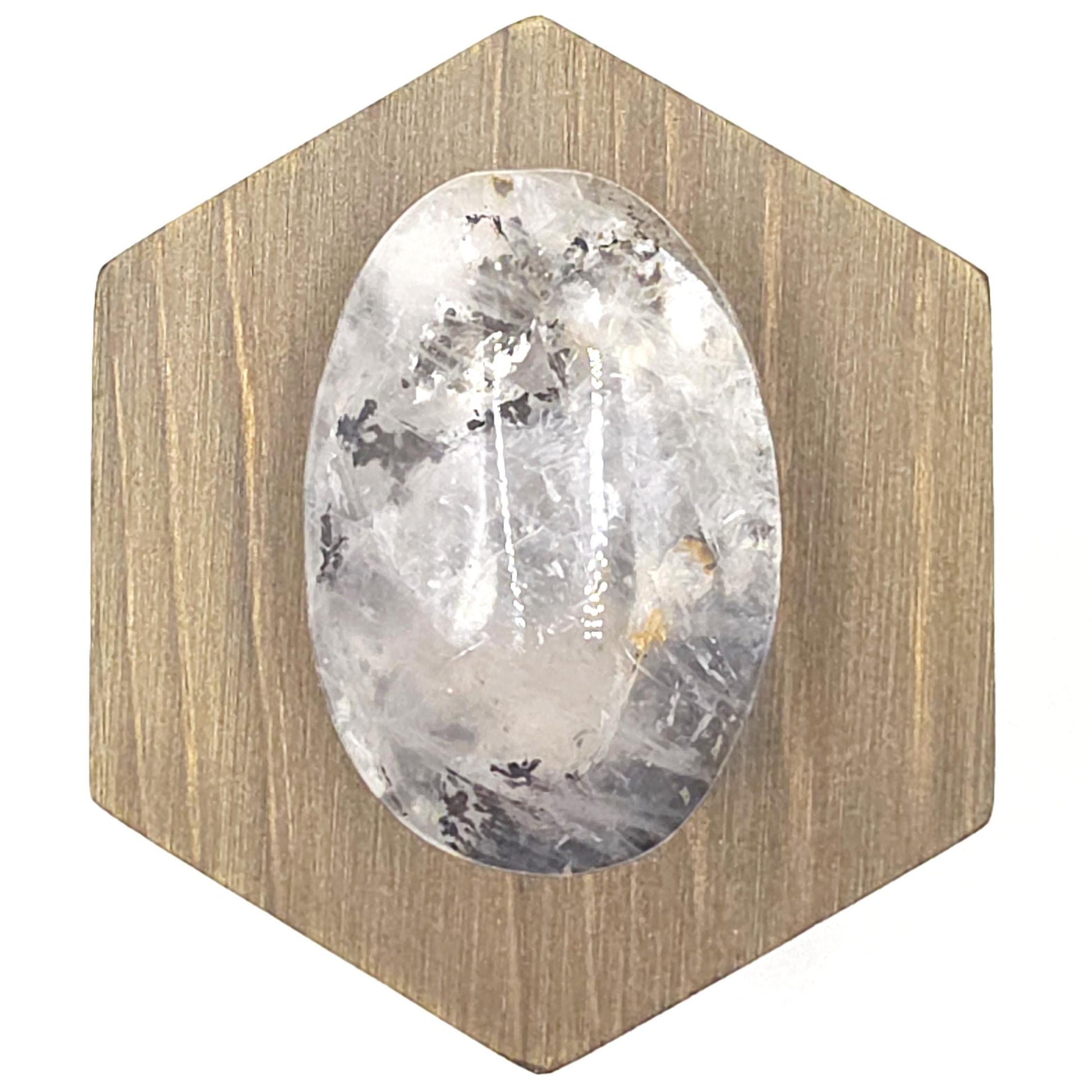 Rare Dendritic Quartz Palm Stone – Clarity, Growth and Root & Crown Chakra Crystal, 75g
