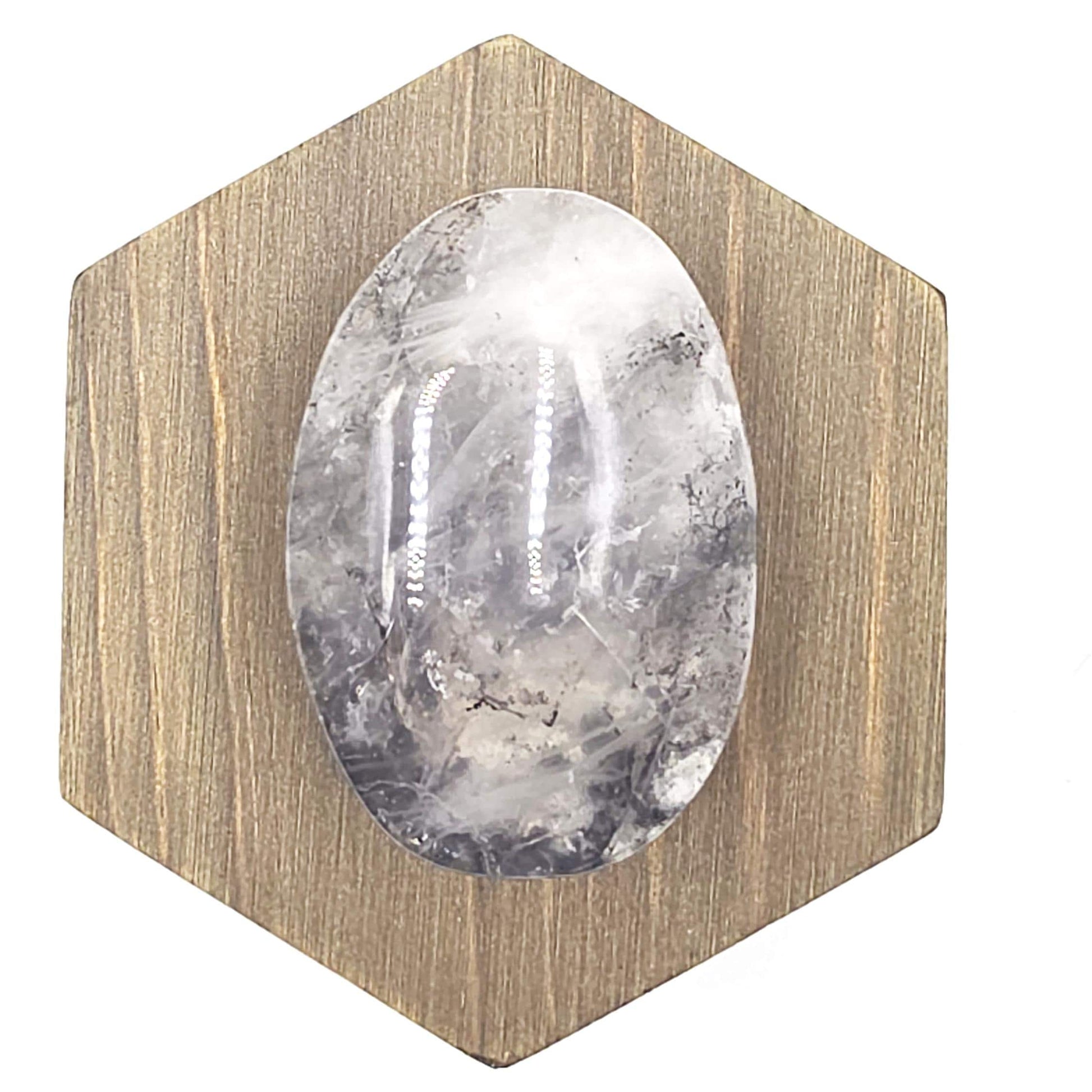 Rare Dendritic Quartz Palm Stone – Clarity, Growth and Root & Crown Chakra Crystal, 75g