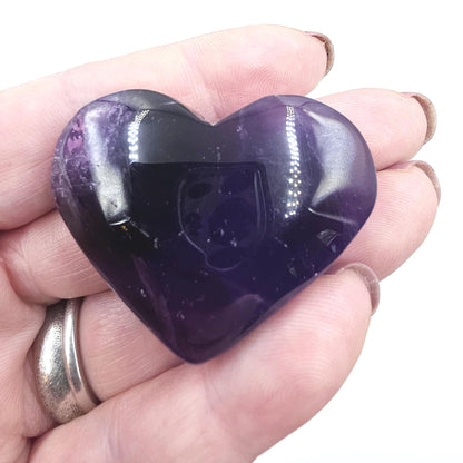 Amethyst Crystal Heart – Peace, Protection & Spiritual Healing Gemstone Carving, 35g