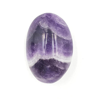 Dream Amethyst (Chevron) Palm Stone – Intuition, Calm & Spiritual Clarity Crystal, 105g