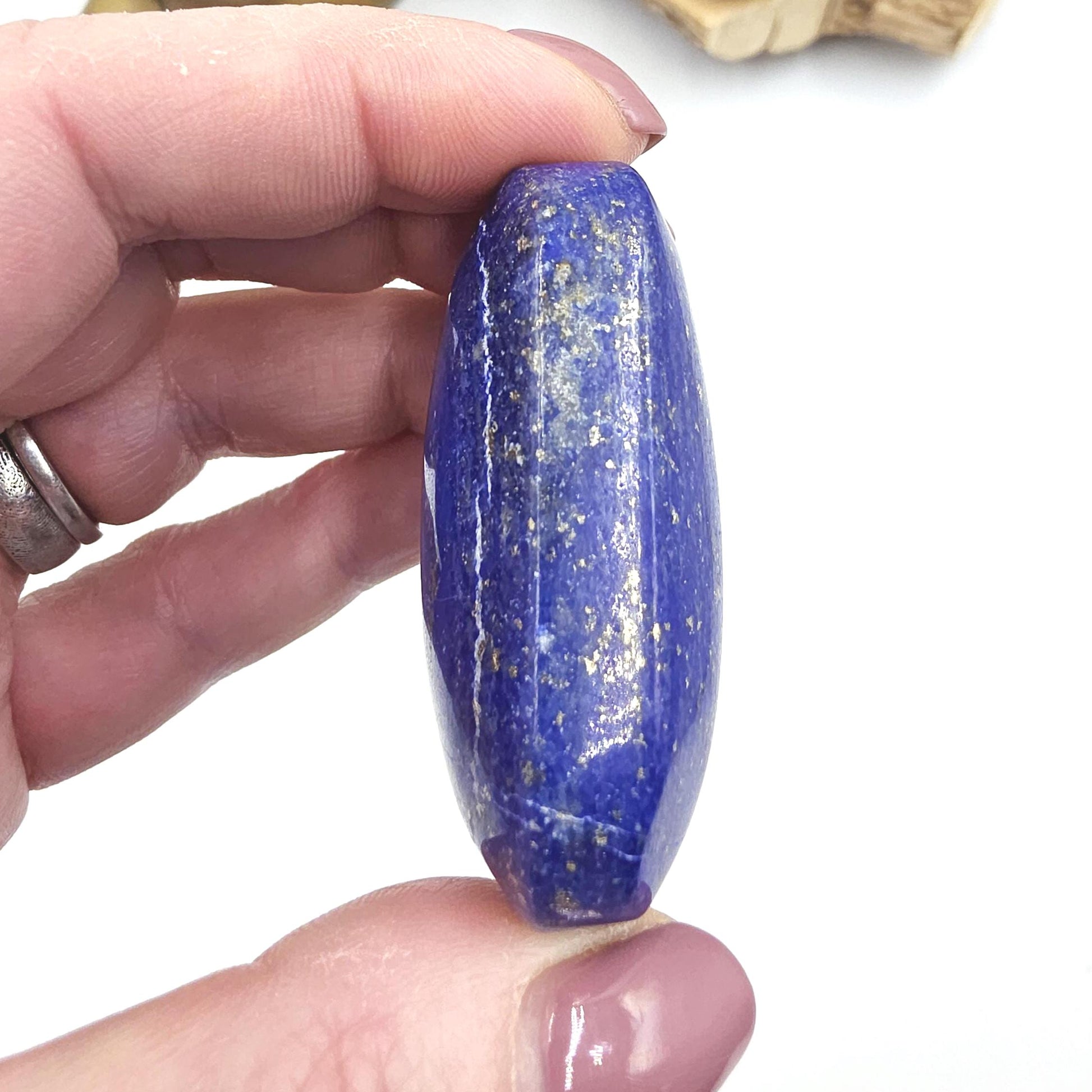 Lapis Lazuli Palm Stone – Wisdom, Intuition & Spiritual Awareness Crystal, 70g