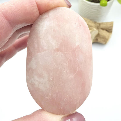Pink Opal Palm Stone – Emotional Healing, Calm & Heart Chakra Crystal, 95g