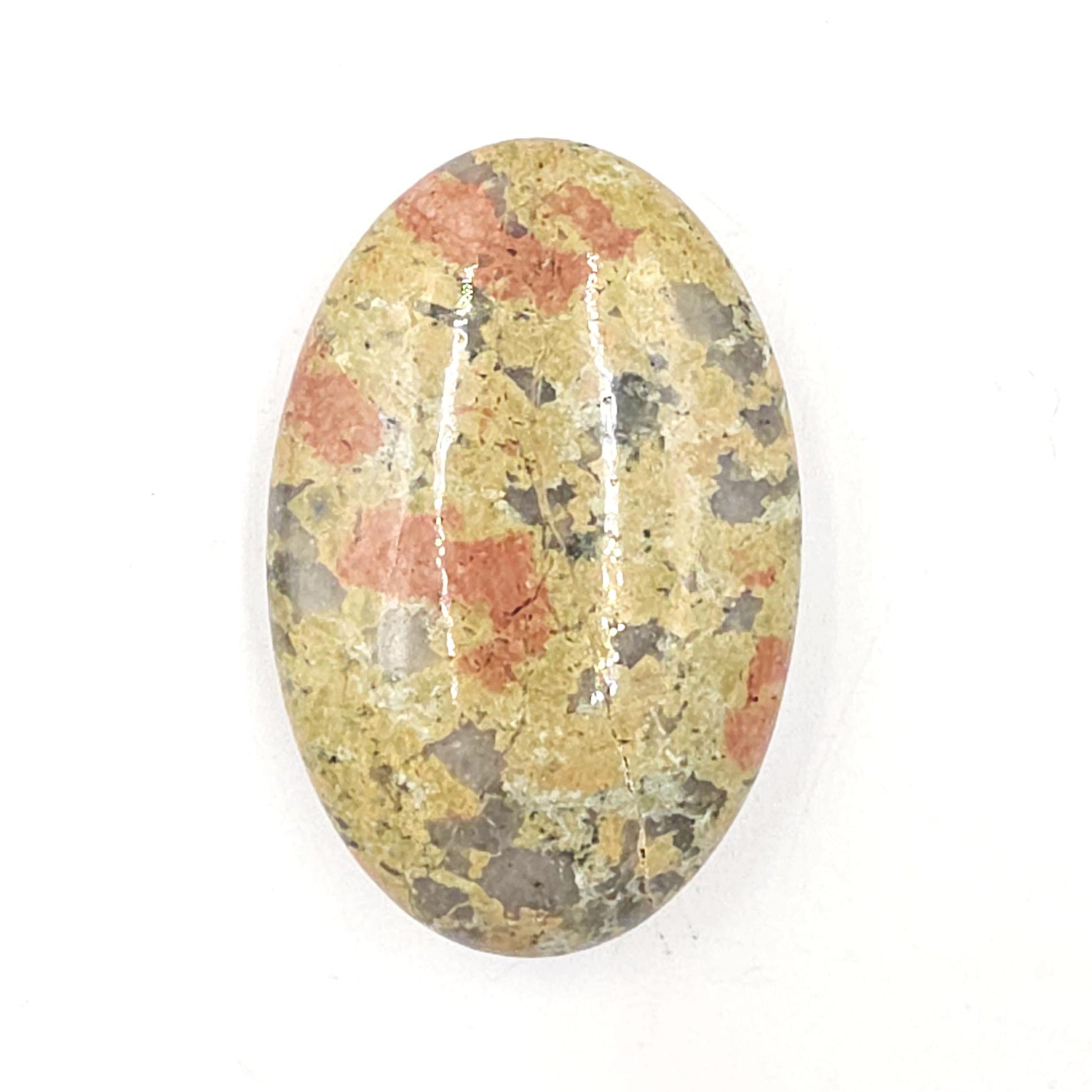Unakite Palm Stone – Emotional Healing, Balance & Grounding Crystal, 50g