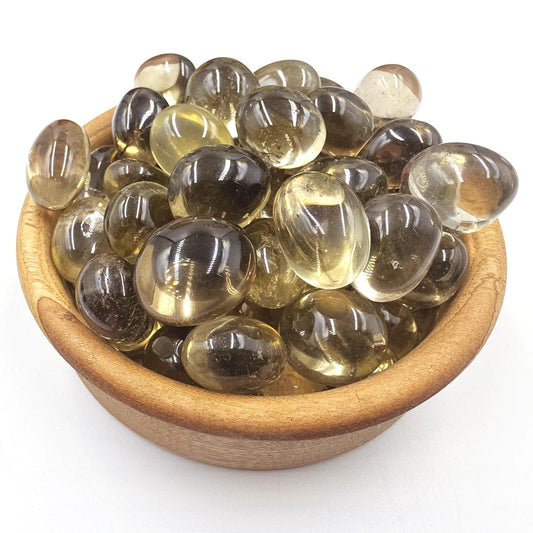 Smoky Citrine Tumble Stone – Grounded Abundance, Confidence & Protective Energy Crystals, approx 2cm