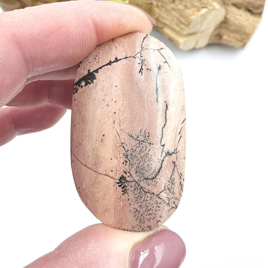 Picture Jasper Palm Stone – Grounding, Stability & Earth Connection Crystal, 35g