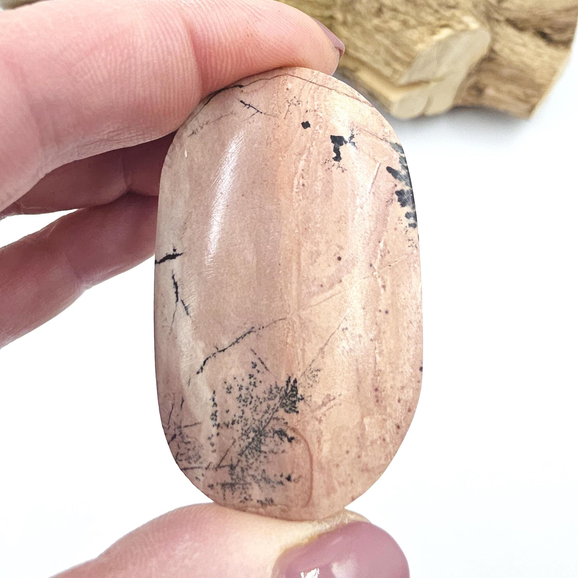 Picture Jasper Palm Stone – Grounding, Stability & Earth Connection Crystal, 35g