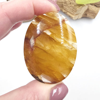 Golden Healer Palm Stone – Deep Healing & Spiritual Balance Crystal, 75g