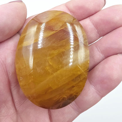 Golden Healer Palm Stone – Deep Healing & Spiritual Balance Crystal, 75g