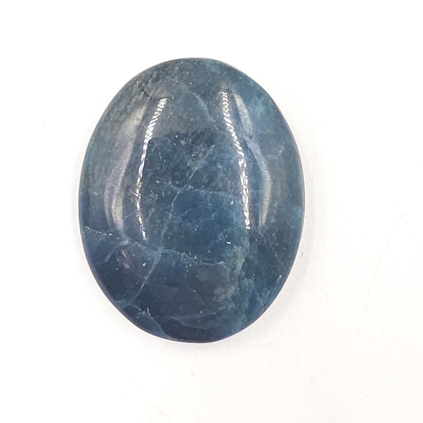Blue Apatite Palm Stone – Motivation, Clarity & Throat Chakra Crystal, 60g