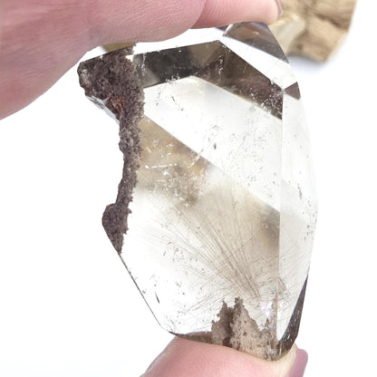 Golden Rutile & Garden Quartz (Lodolite) Freeform – Manifestation, Clarity and Energy Amplification Crystal, 140g