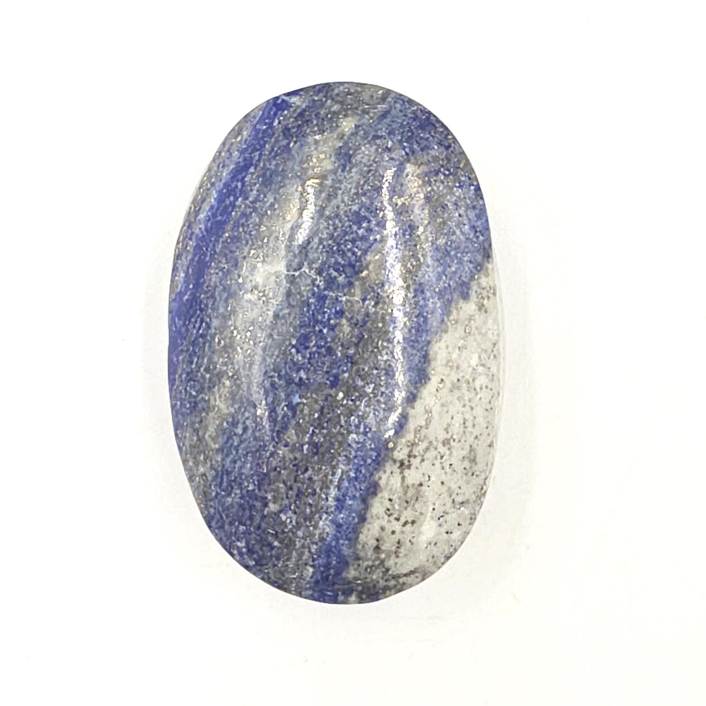 Lapis Lazuli Palm Stone - Wisdom & Truth Third Eye Chakra Crystal - 105g