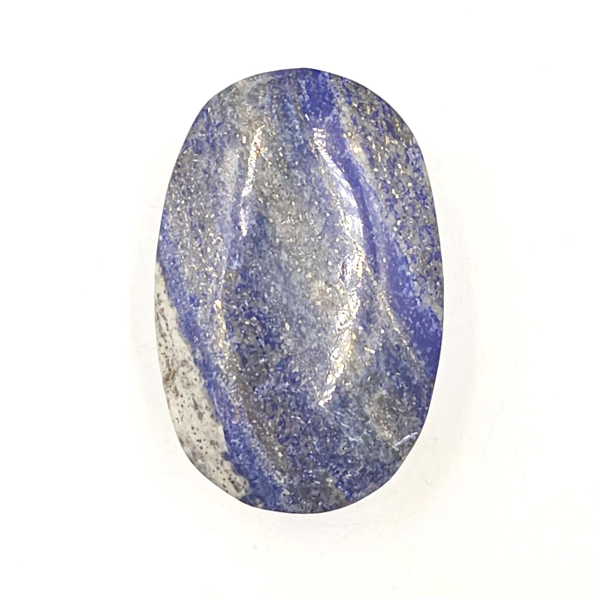 Lapis Lazuli Palm Stone - Wisdom & Truth Third Eye Chakra Crystal - 105g