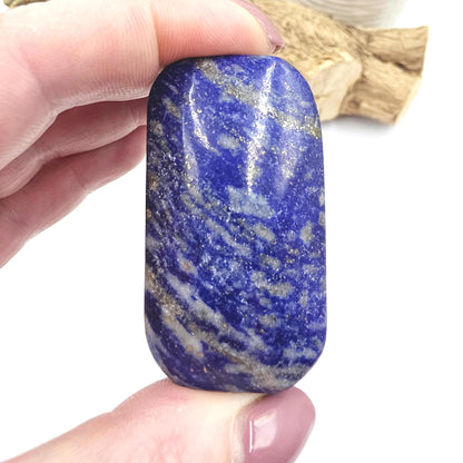 Lapis Lazuli Palm Stone – Wisdom, Intuition & Spiritual Awareness Crystal, 75g