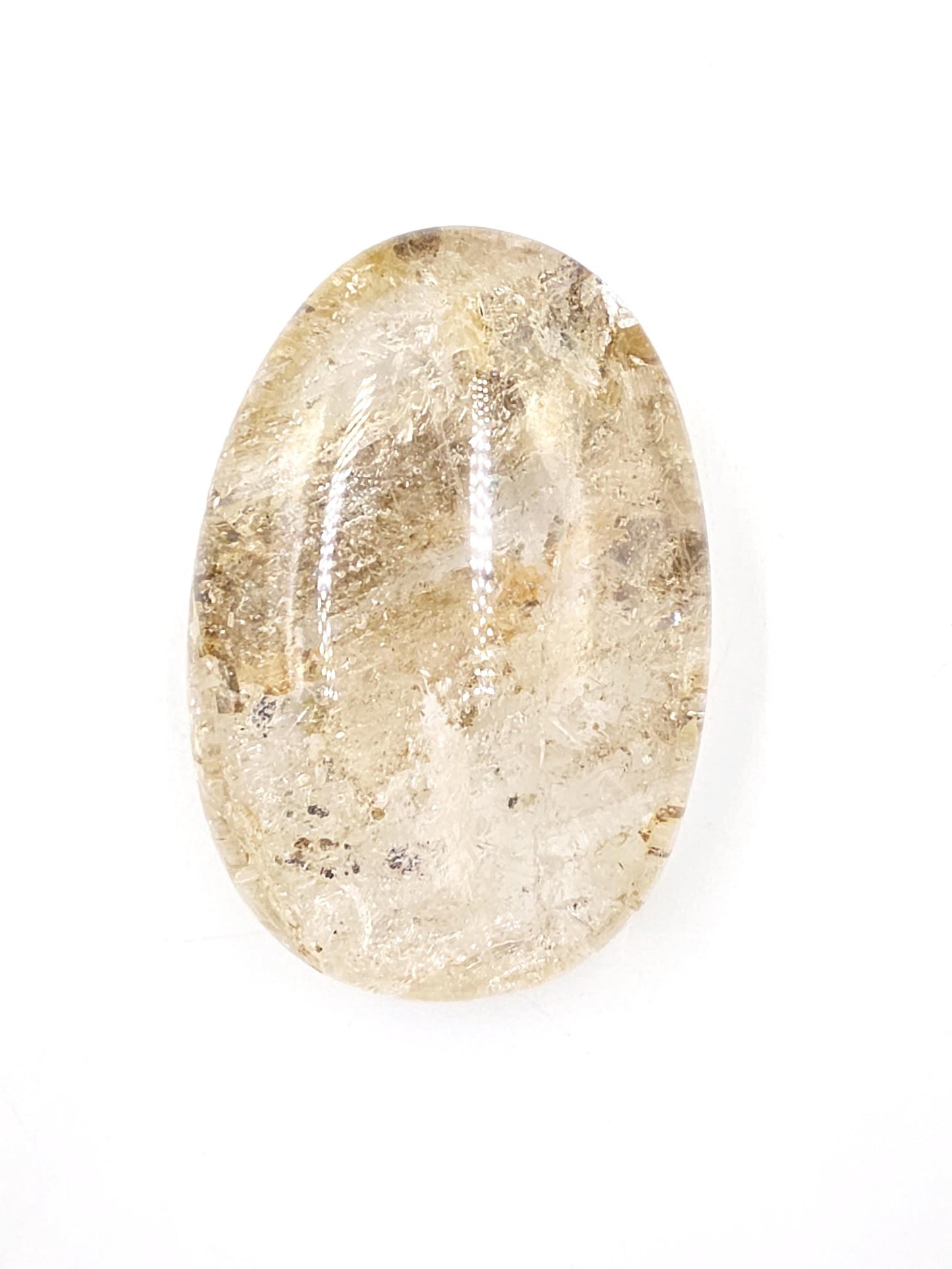 High Grade Large Flashy Skeletal Quartz Palm Stone – Transformation & Spiritual Clarity Crystal, 410g