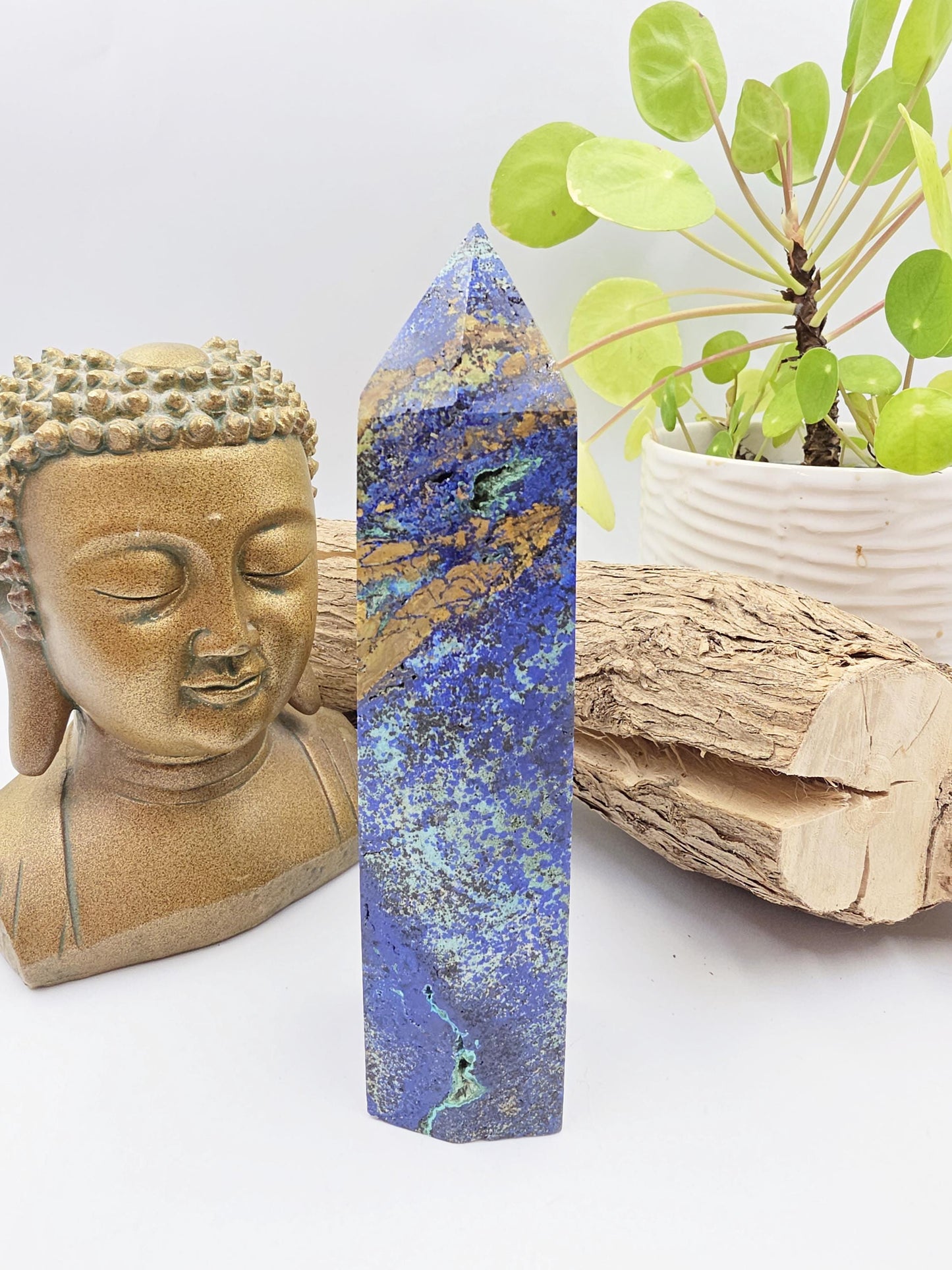 Large Azurite Tower – Intuition, Insight & Spiritual Awareness Crystal, 16cm