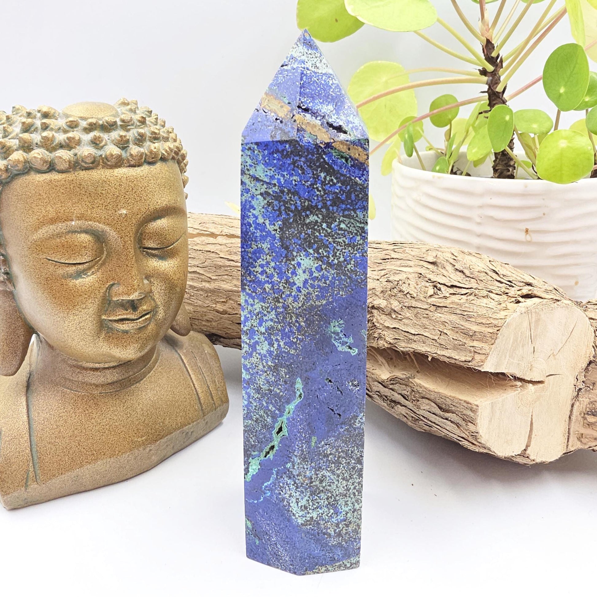 Large Azurite Tower – Intuition, Insight & Spiritual Awareness Crystal, 16cm