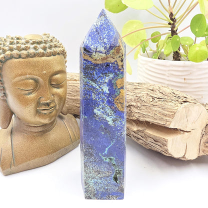 Large Azurite Tower – Intuition, Insight & Spiritual Awareness Crystal, 16cm