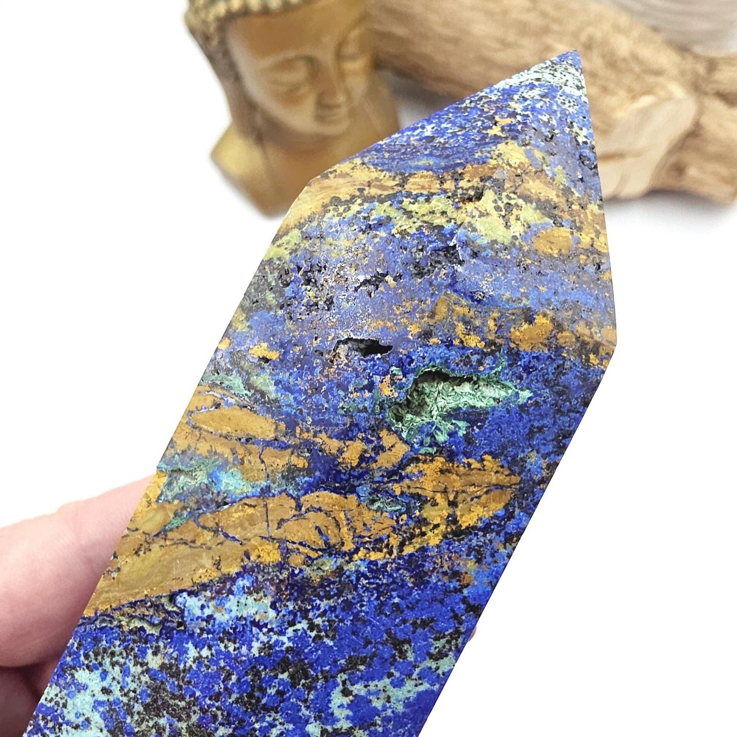 Large Azurite Tower – Intuition, Insight & Spiritual Awareness Crystal, 16cm