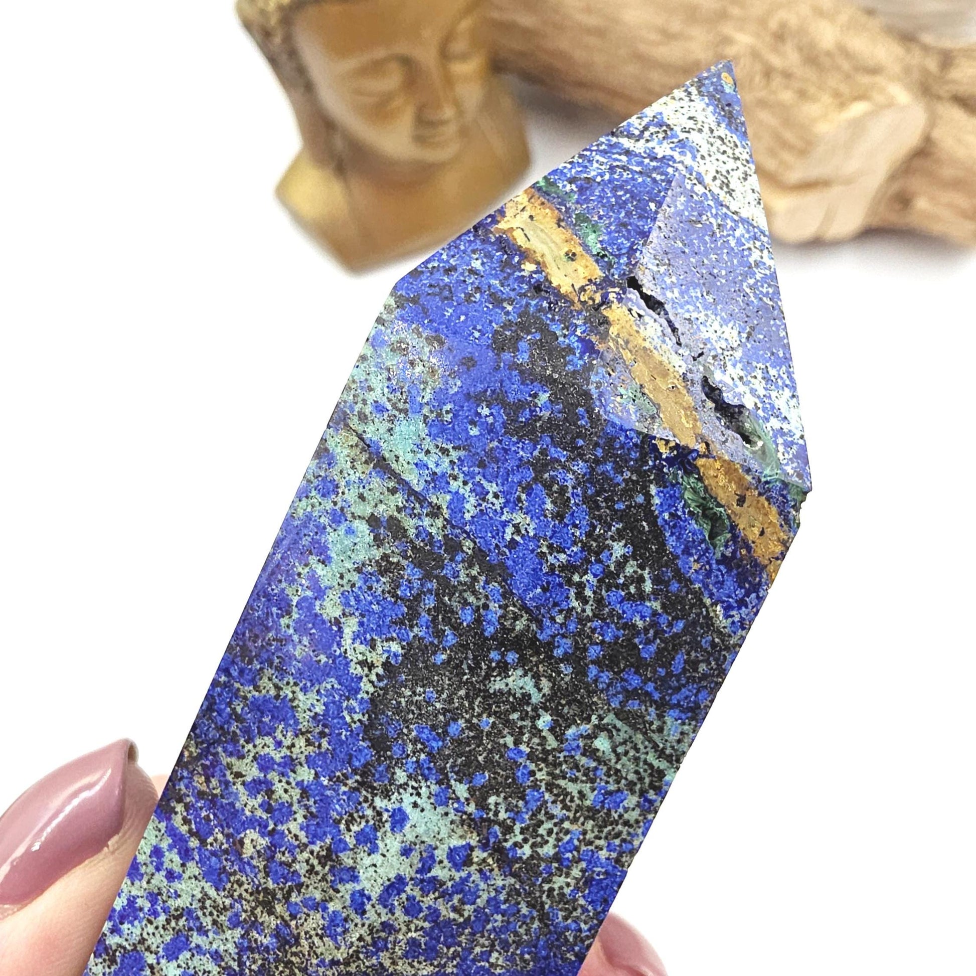 Large Azurite Tower – Intuition, Insight & Spiritual Awareness Crystal, 16cm