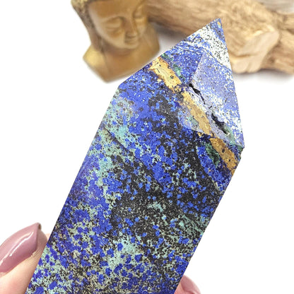 Large Azurite Tower – Intuition, Insight & Spiritual Awareness Crystal, 16cm