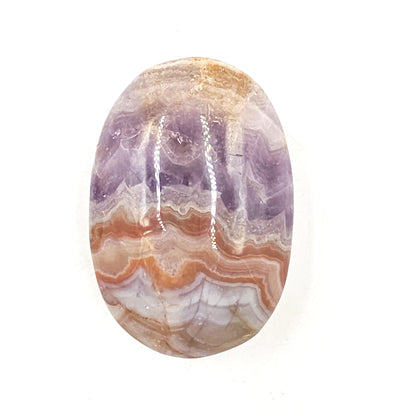 Amethyst Agate Palm Stone – Calm, Protection & Spiritual Healing Crystal, 85g