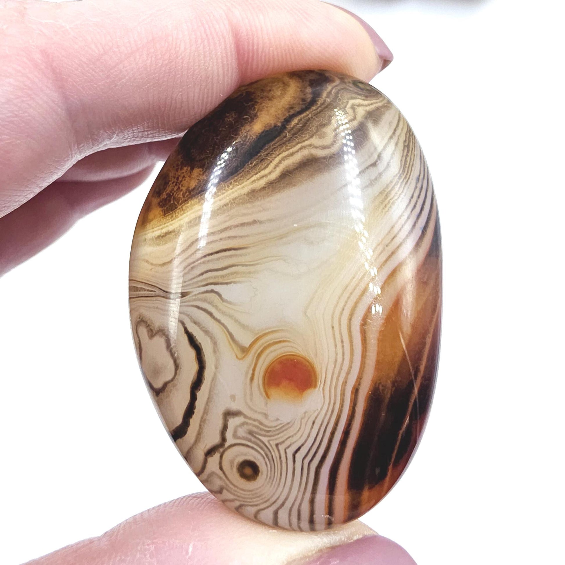 Sardonyx Palm Stone – Strength, Protection & Emotional Balance Crystal, 50g