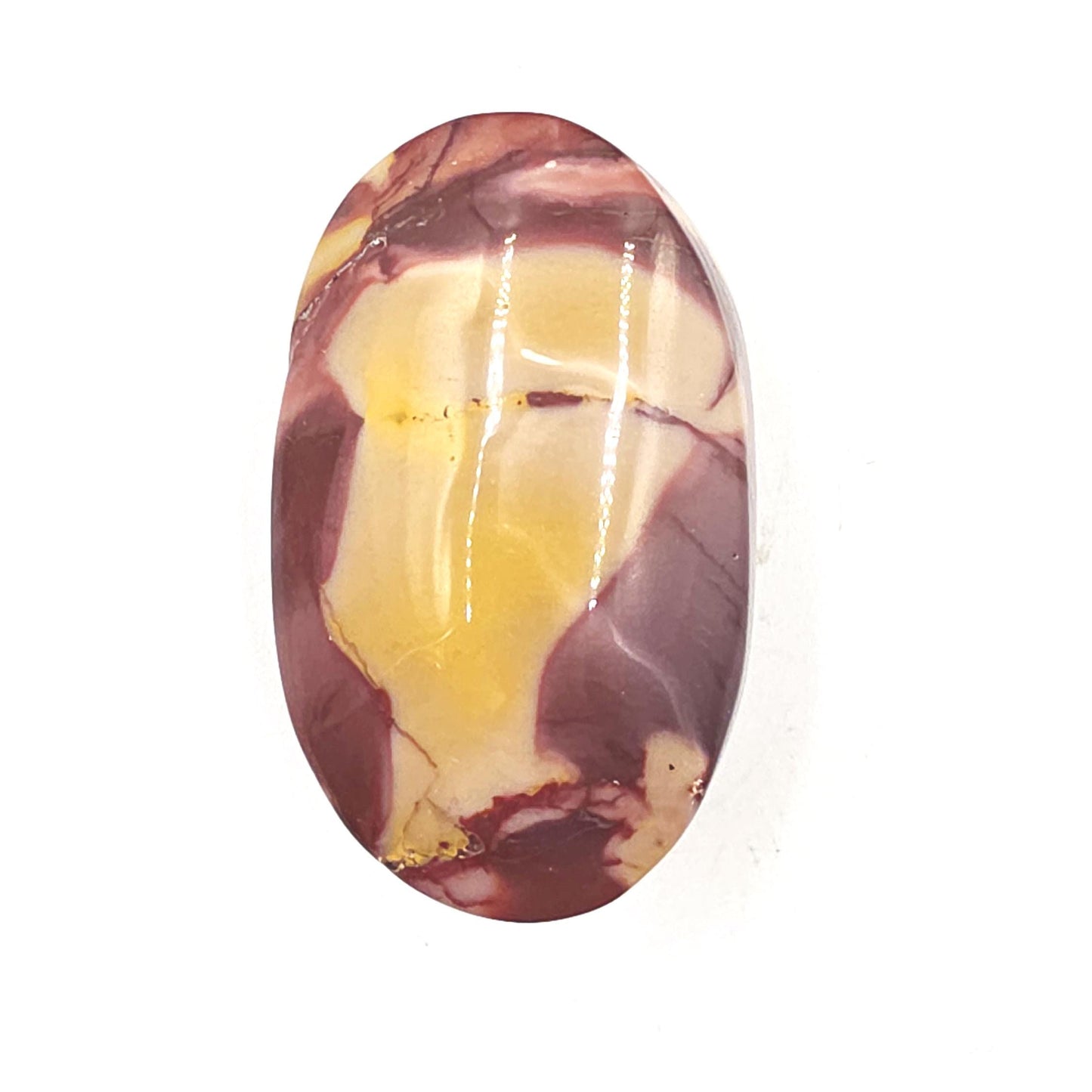 Mookaite Jasper Palm Stone – Strength, Grounding & Emotional Balance Crystal, 115g