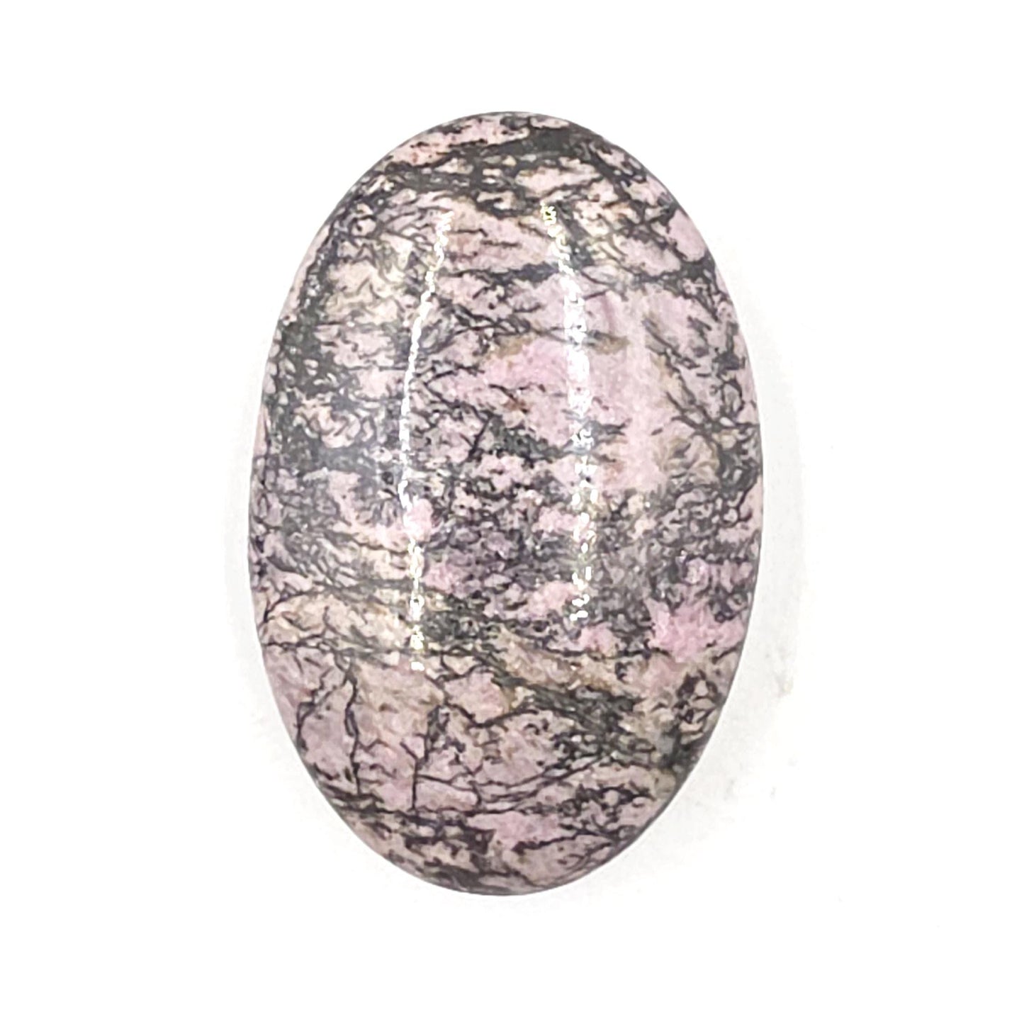 Rhodonite Palm Stone – Emotional Healing, Compassion & Grounded Heart Support Crystal, 60g