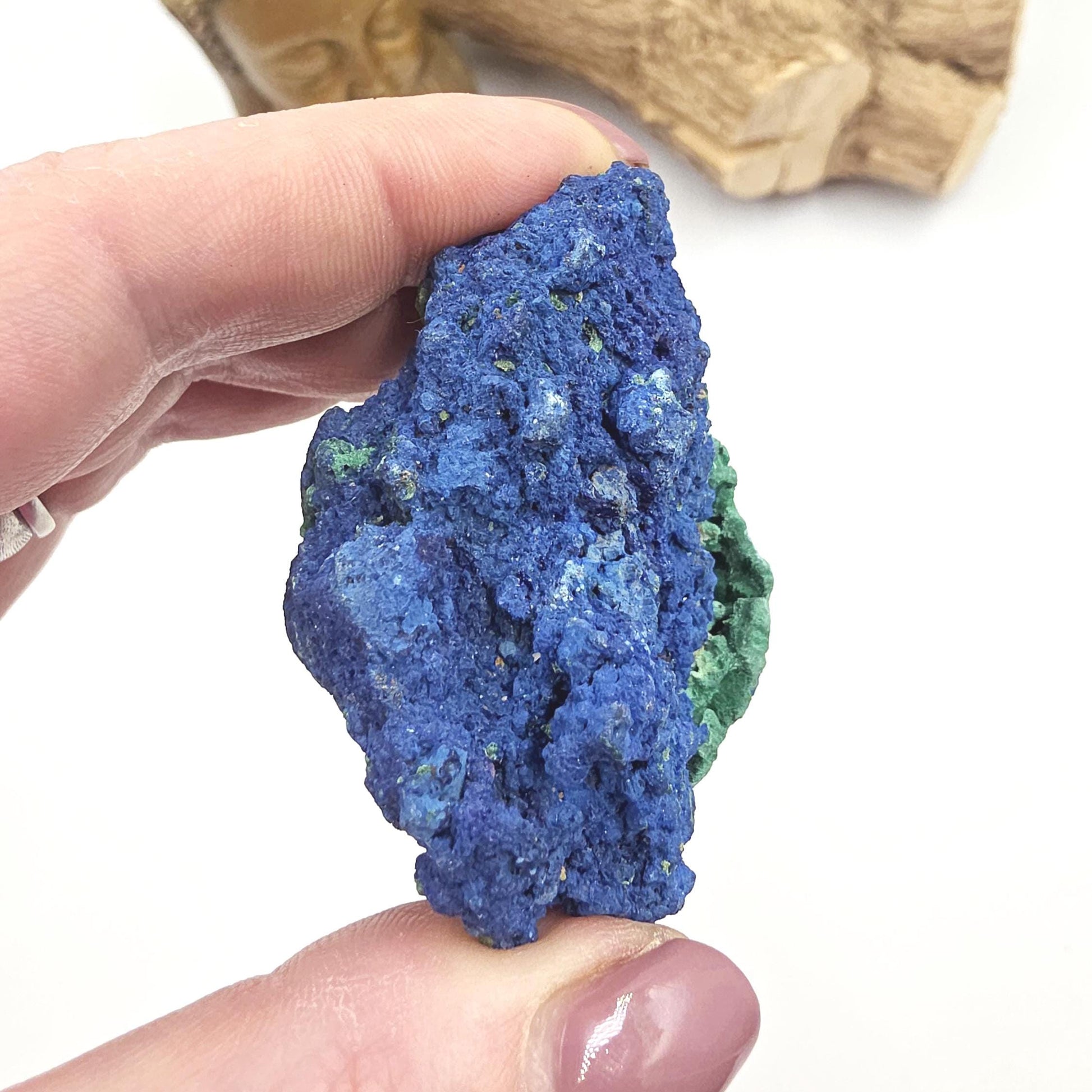 Raw Azurite Specimen – Intuition, Insight & Third Eye Chakra Crystal, 95g