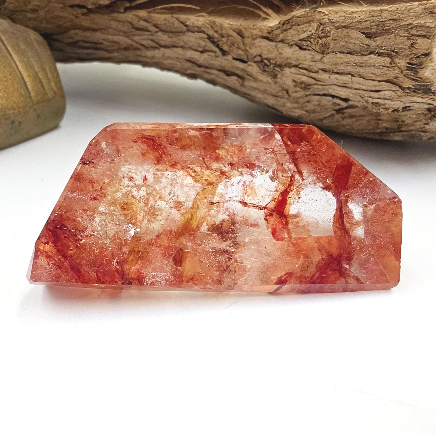 Madagascan Fire Quartz (Hematoid) Freeform – Grounding, Clarity & Energy Balancing Crystal, 85g