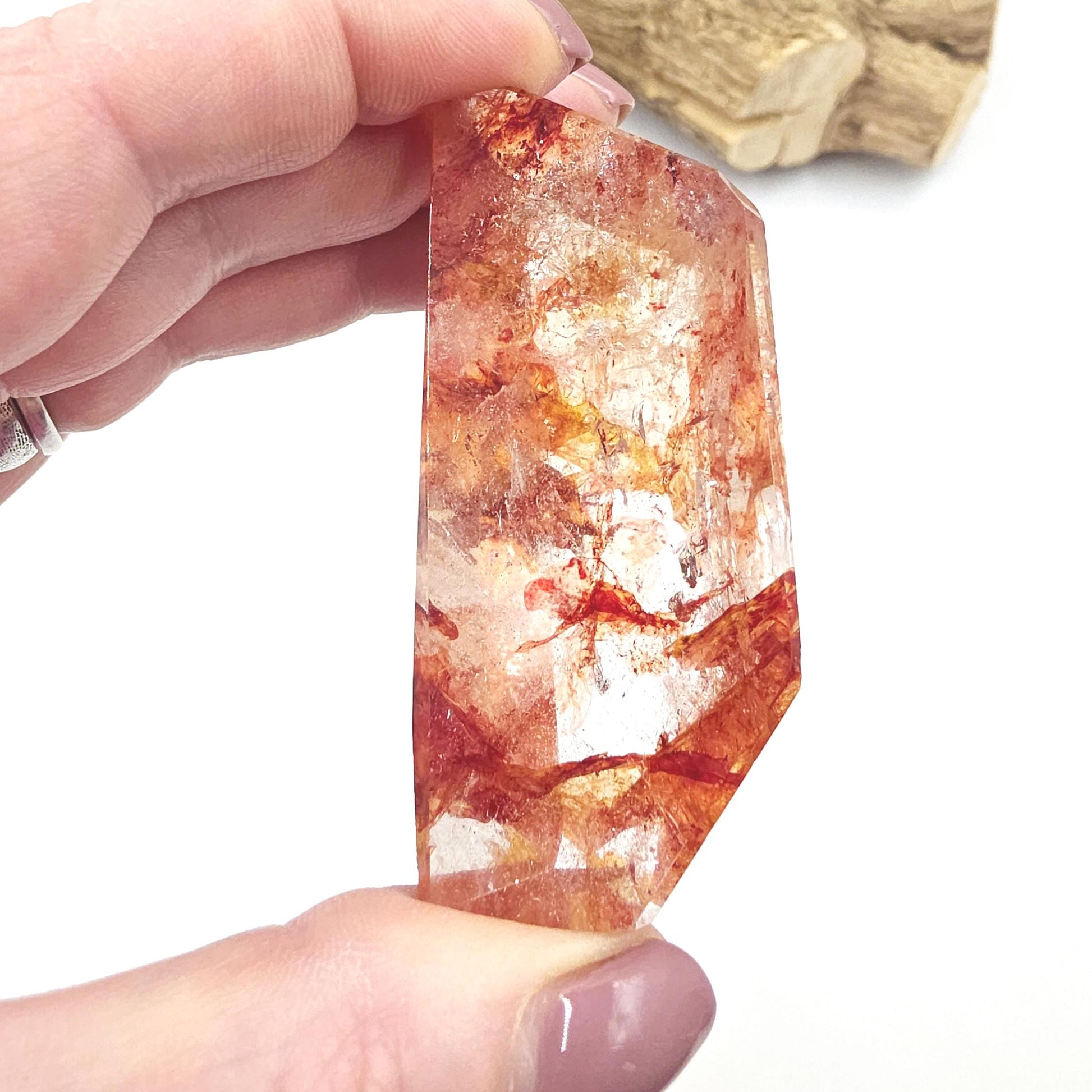 Madagascan Fire Quartz (Hematoid) Freeform – Grounding, Clarity & Energy Balancing Crystal, 85g