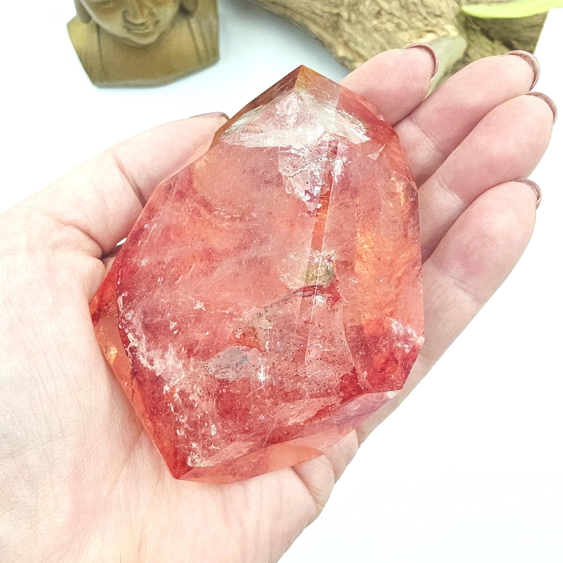 Madagascan Fire Quartz (Hematoid) Freeform – Grounding, Clarity & Energy Balancing Crystal, 300g