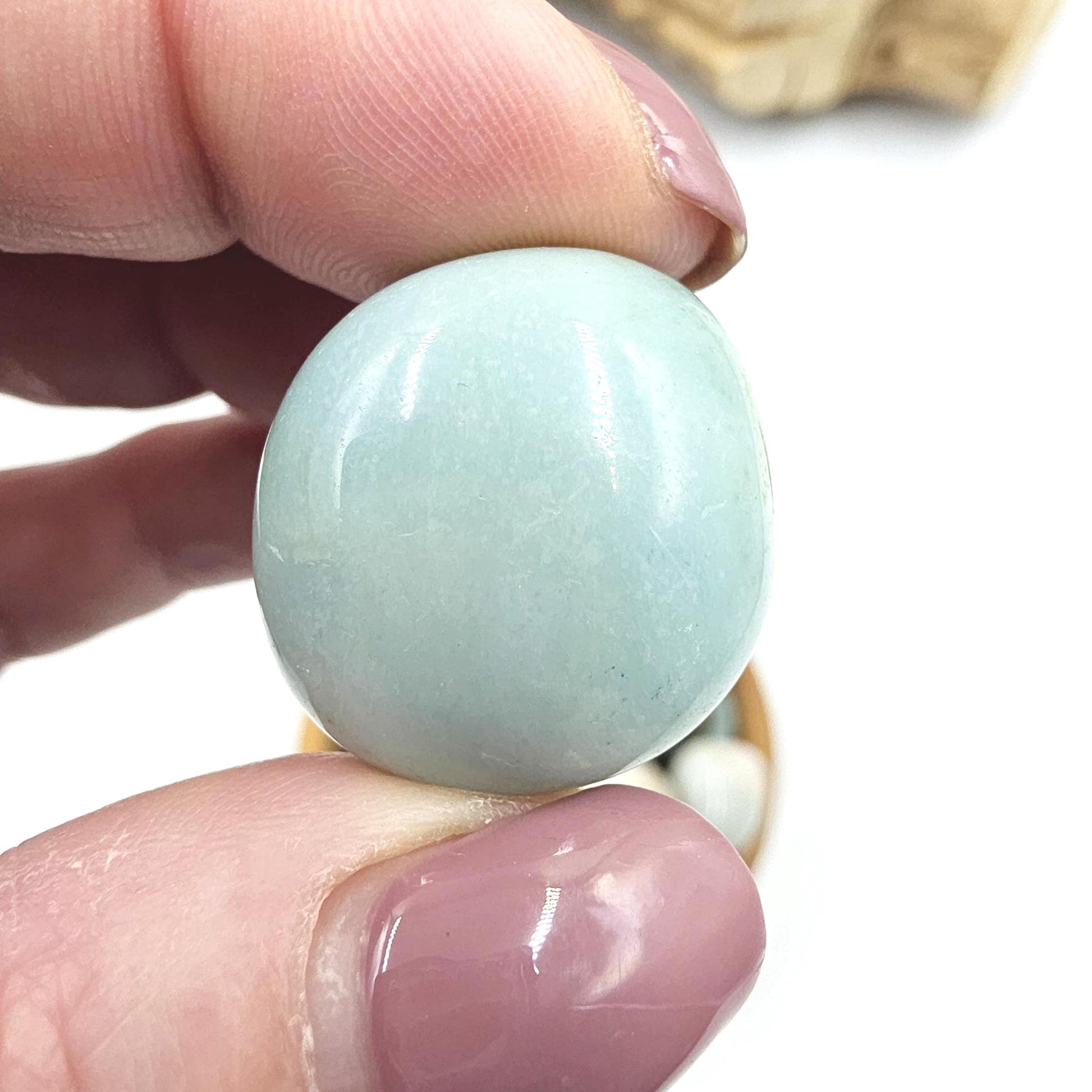 Green Flower Agate (Sakura)Tumble Stones – Growth, Balance & Heart Healing Crystal, 2-3cm